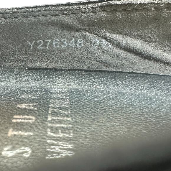 Stuart Weitzman Gladiator Sandals Flat Leather Stretch Knit Black Size 9.5 - Picture 12 of 12